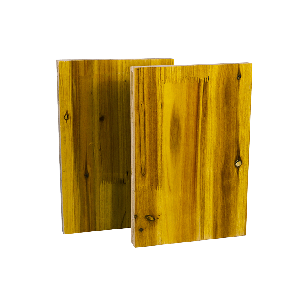 Painel amarelo de cofragem de 3 camadas